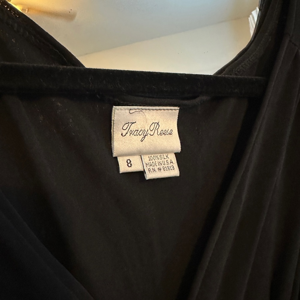 Vintage Tracy Reese Black Silk Dress - Picture 3 of 3